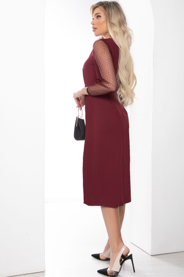 Платье "Идеал красоты" (бордо) П8488