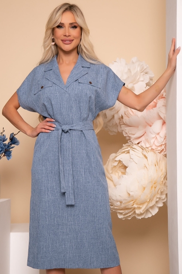 Платье "Эвелина" (джинс) П3831