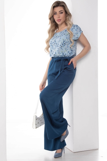 Костюм "Марица" (голубые цветы) К9048