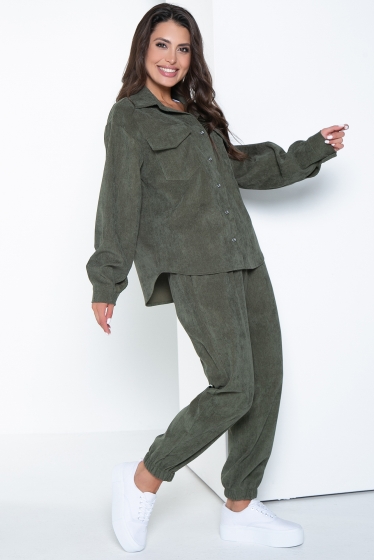 Рубашка "На пульсе моды" (хаки) Б2669