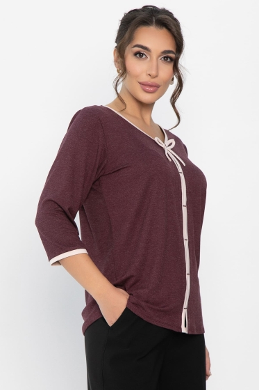 Блуза трикотажная Вишенка (ягодная) Б14258-18М