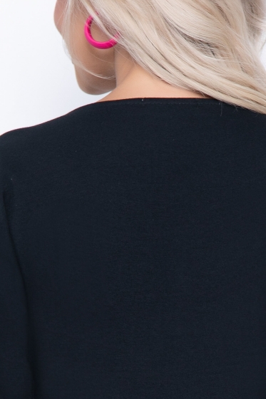 Платье "Марселина" (мультиколор/блэк) П7154