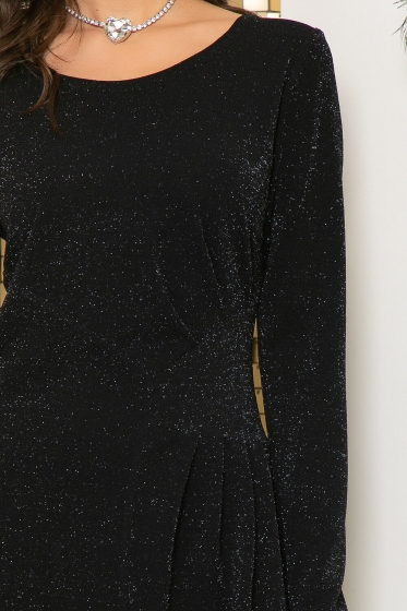 Платье "Агния" (мерцающий черный) П4651
