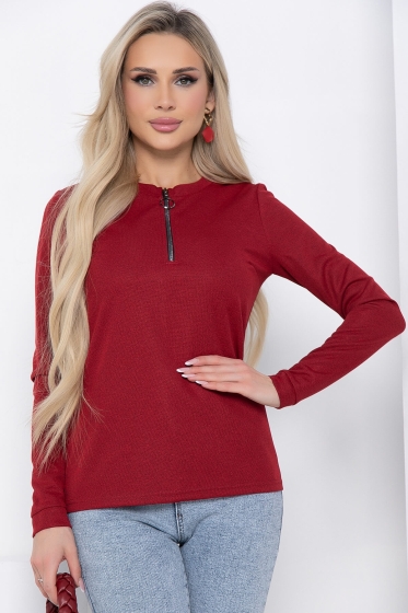 Джемпер "Чувство комфорта" (бордо) Б8676