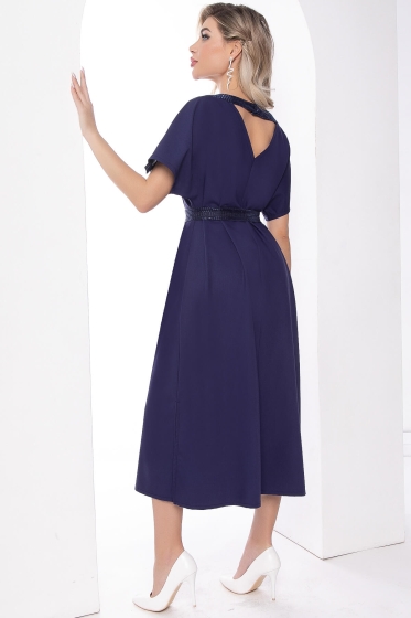 Платье "Сказка" (синее мерцание) П8040