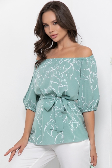 Блуза "Мария" (мята) Б6055