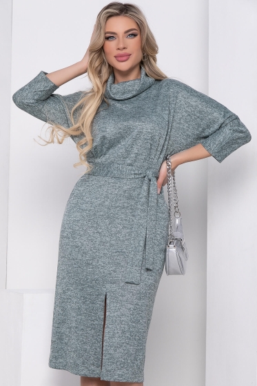 Платье "Кэйли" (серо-зеленое) П8617