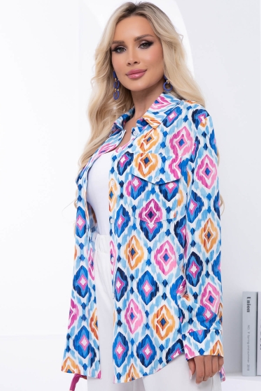 Рубашка "Алеста" (абстракция) Б7018