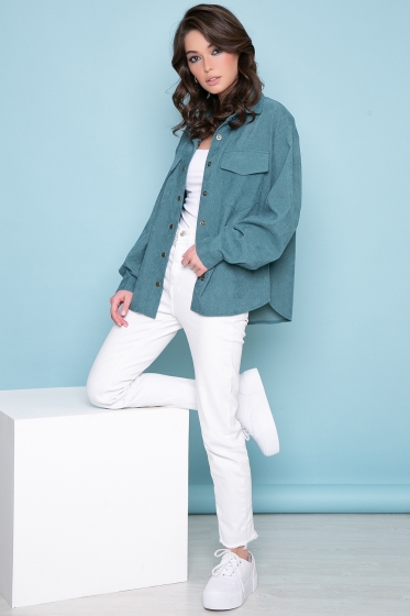 Рубашка "Будь в тренде" (зеленое море) Б3316