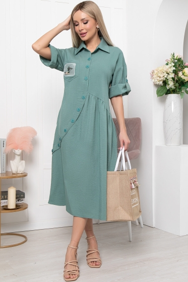 Платье "Индира" (малахит) НЬЮ П5941