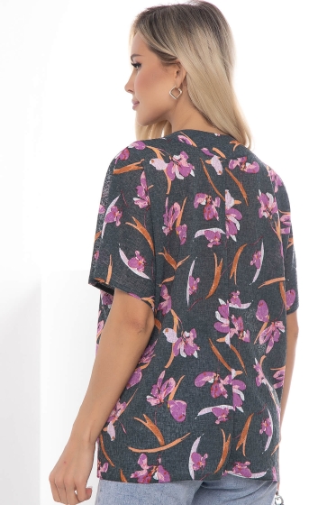 Блуза "Бэри Леди" зеленый графит Б10281