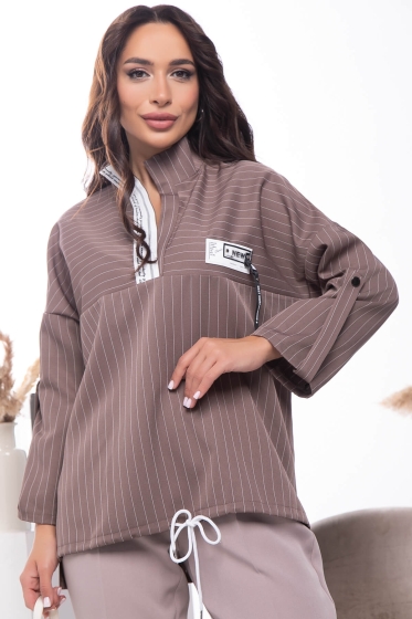Рубашка "Стиль твоего города" (капучино) Б7515