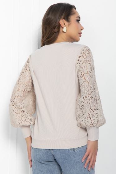 Джемпер трикотажный Арабелла (бежевый) Б14425-5М