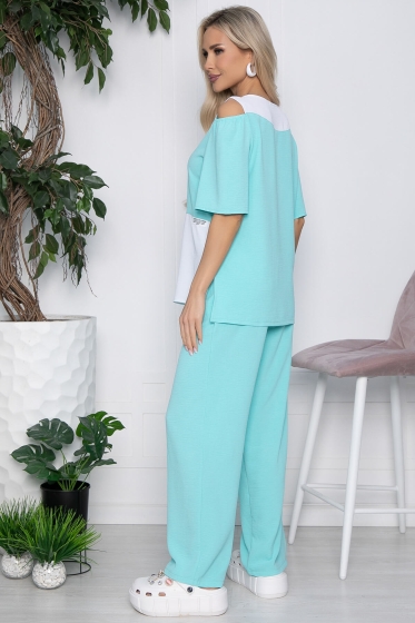 Костюм Аурика (белый/мята) К10671