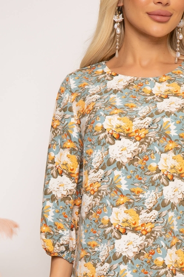 Платье "Айрис" (цветы) П3847