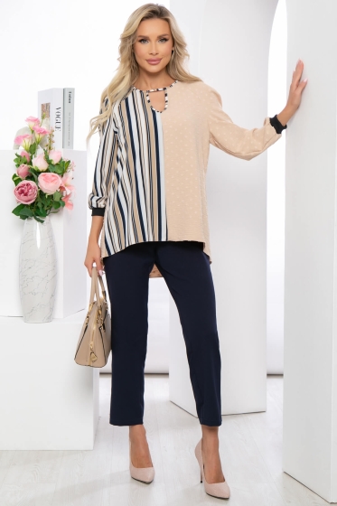 Блуза "Нежное послание" (беж) Б5316