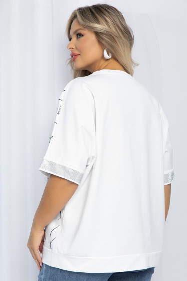 Блуза Симона НЬЮ (белая) Б13118-20М