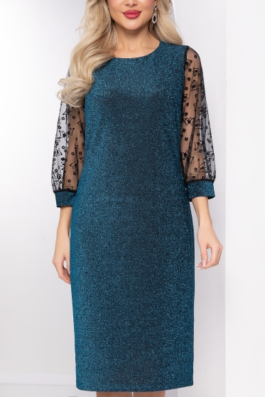 Платье "Лили" (бирюза) НЬЮ П8089