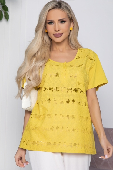 Блуза Радмила (горчица) НЬЮ Б10664