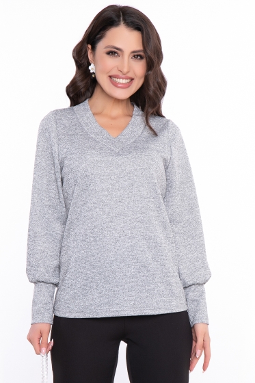 Джемпер "Синди" с люрексом (серый) НЬЮ Б3197
