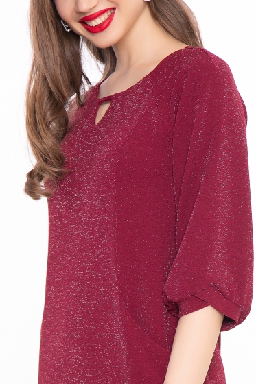 Платье "Венецианская ночь" (гранат) П3041