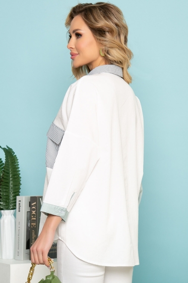 Блуза "Венеция" (олива) Б3419