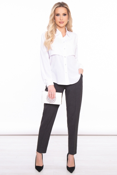 Блуза "Мон Амур" (белая) Б2993