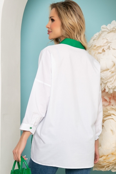 Рубашка "Тенденция весны" (грин) Б3420