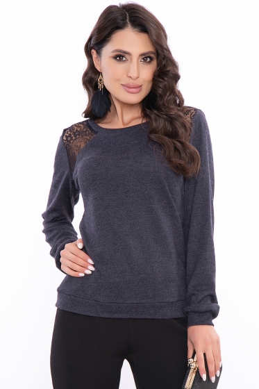 Джемпер с кружевом "Сабина" Б2811