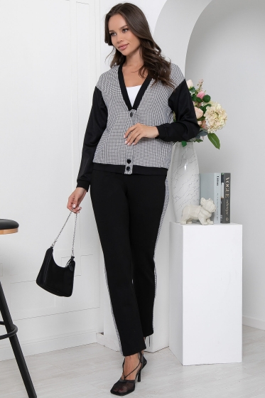 Костюм "Спорт шик" (грей/блэк) К6739