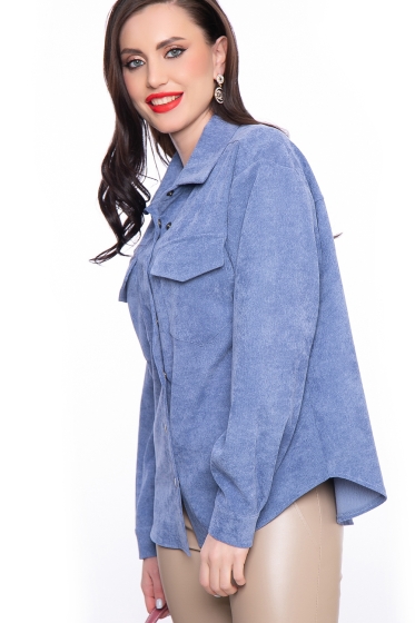 Рубашка "Будь в тренде" (джинс) Б3160