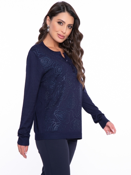 Джемпер "Феерия" (синий блеск) Б2709