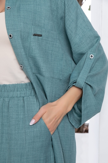 Костюм Лиссабон (бирюзовый) К10317