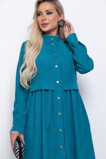 Платье "Муза" П7217 (морская волна)