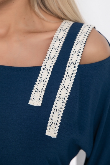 Платье "Хит лета" (синее) П8808