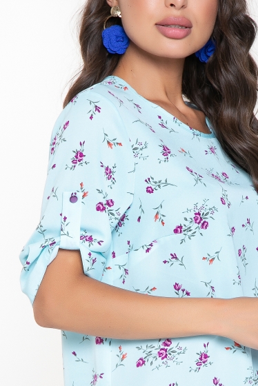 Блуза "Линия успеха" (голубая) Б2535