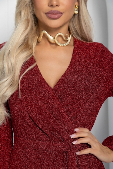 Платье праздничное Загадай желание (красное) П14468-49М