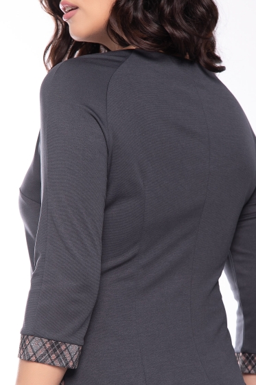 Платье "Шанталь" (грей) П5046