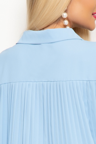 Блуза "Мода в городе" (голубая) Б3986