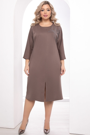Платье "Флора" (кофе) П8114