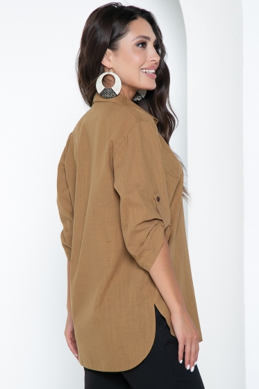 Рубашка "Марни" (горчица) Б2526