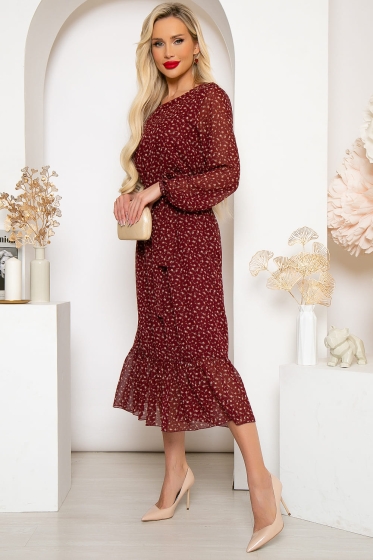 Платье "Фортуна" (бордо) П4063