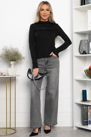 Водолазка трикотажная Лисса (черная) Б14298-22М