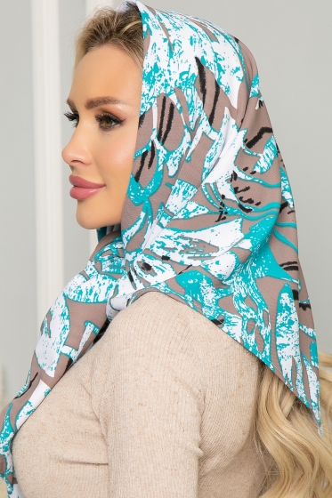 Косынка с подворотом (мятное какао) КП07