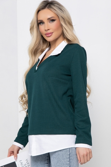 Джемпер "На высоте" (изумруд) Б8546