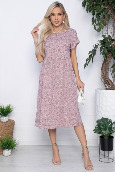 Платье Амината (пудра) П10784