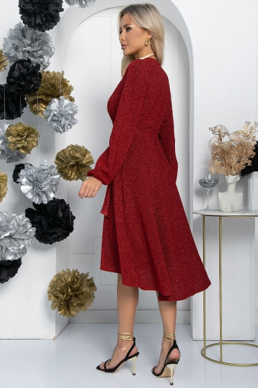 Платье праздничное Загадай желание (красное) П14468-49М
