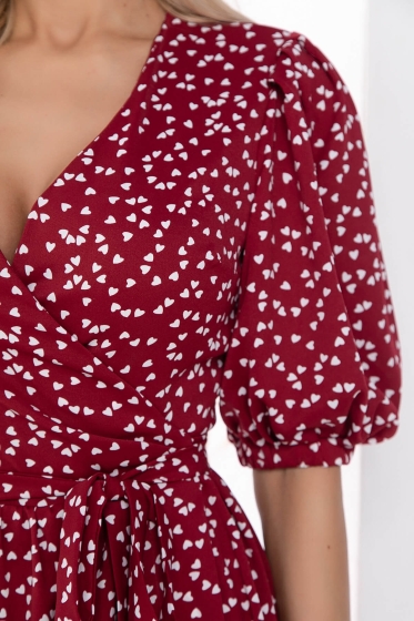 Платье "Любовь" (бордо) П8756