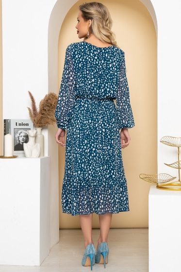 Платье "Фортуна" (лазурно-синее) П4419