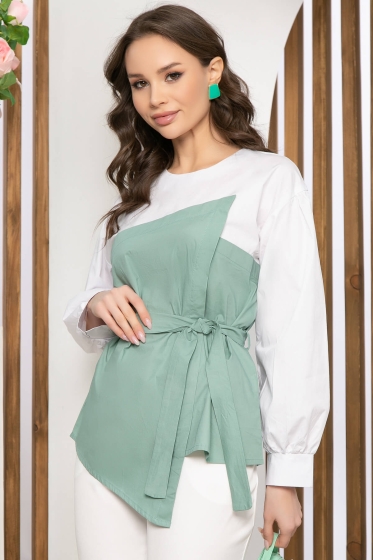 Блуза "Путь к совершенству" (фисташка) Б5214